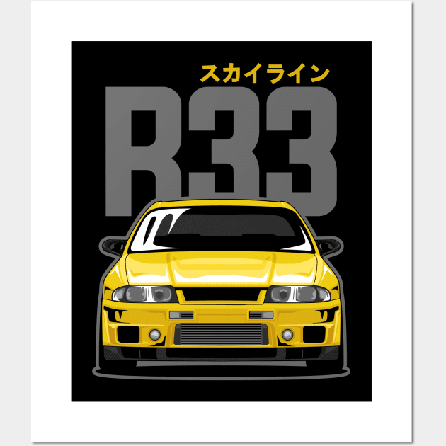 Skyline GTR R33 Wall Art by squealtires